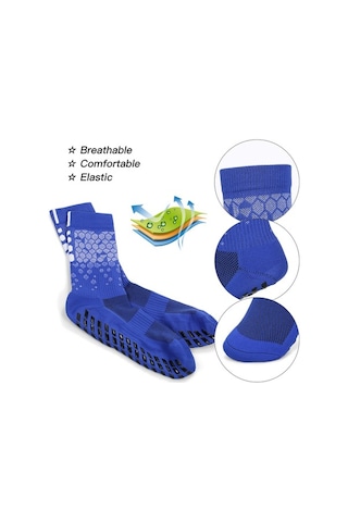 Willowhaven Erkek Kadınlar İçin 3 Çift Kaymaz Futbol Basketbol Yoga Çorapları Set A-e, 38-45 Beden Çok Renkli