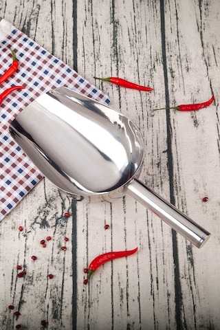 Çelik 19,5 Cm Baharat Kuruyemiş Bakliyat Erzak Küreği Cin792