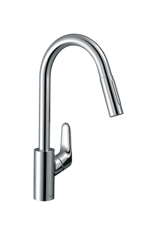 Hansgrohe Tek Kollu Eviye Bataryası Focus M41 240. Çekilebilir El