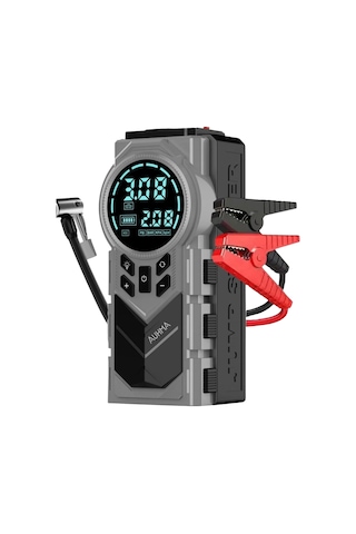 Auhma A7722 Taşınabilir Akü Takviye Cihazı 150 Psı Dijital Hava Kompresörü 8000 Mah