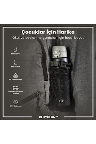 Ion8 - İnce Suluk - Gri - 500 Ml - Sızdırmaz - Bpa İçermeyen