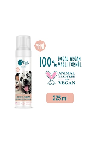Pet Love Durulanmayan Köpük Şampuan Kurabiye & Vanilya Doğal Argan Yağlı 225 ML