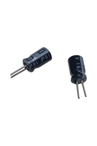 1000 Adet 10uf 16v Kısa Bacaklı Elektrolitik Kondansatör 4x7mm Bacaklar Arası 2mm Bacak Uzunluğu 5mm
