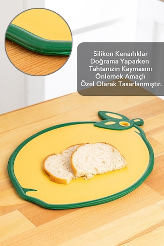 Meyve,sebze, Kesme Doğrama Tahtası,meyve Şekilli Kesme Tahtası ,esnek Kesim Tahtası-limon Motifli