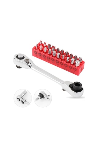 Novahub Çift Hızlı Soket Cırcır Anahtarı Rod Tornavida 14 Inç, Uygulamalı Model