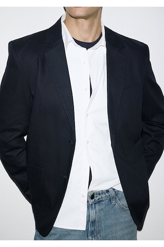 Mavi - Keten Karışımlı Lacivert Blazer 0110828-86623