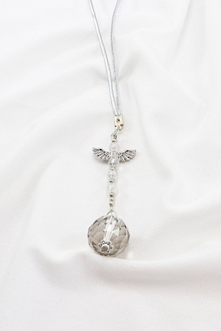 Kristal Boncuk Melek Kanadı Sun Catcher Dikiz Ayna Süsü, Araba He