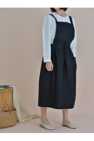 Uutnoe Mestecko Önlük Evrensel Siyah 100% Pamuk 455270951