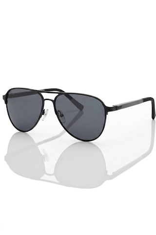 Di Caprio Dc3045black Damla Model Dynamic Aviator Polarize Camlı Erkek Güneş Gözlüğü Siyah - Gri