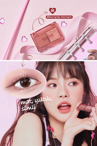 Lilybyred 2’Li Mat / Parlak Far Paleti Little Bitty Moment Shadow 01 Romantic Moment Mat / Parlak