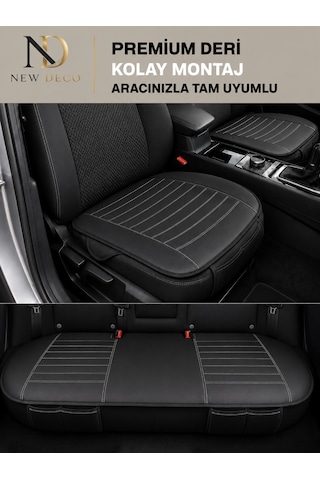 Mazda 323 Araçlara Uyumlu Premium Deri 3 Parça Oto Koltuk Minderi Araca Uyumlu 4 Mevsim Kolay Montaj 55632546