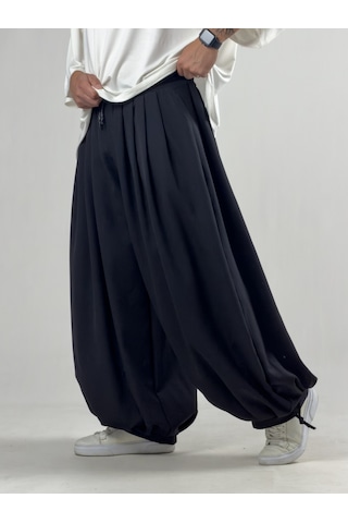 Cocopelli Süper Oversize Siyah Erkek Jogger Pantolon Coc3233