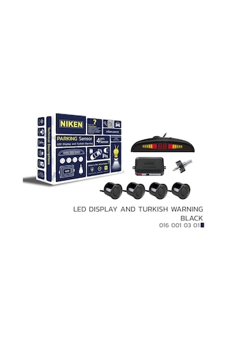 Park Sensörü Led Ekranlı-ses İkazlı Siyah Oem Tüm Modellere Uyumlu Niken