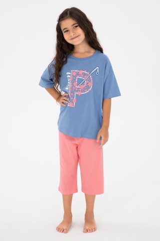 U.s. Polo Assn. Kız Çocuk Mavi Pijama Takım 50315467-vr036 Mavi