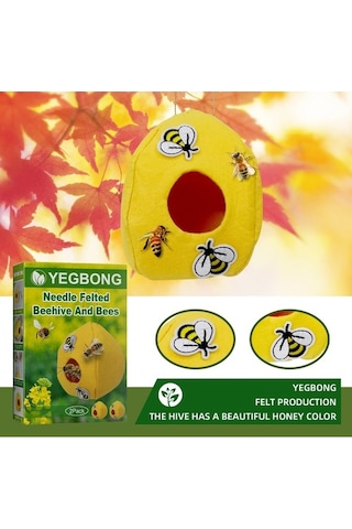 Ulzyvf Lebihmurah 4996 İğne Keçe Arı Kovanı, Kokusuz Tasarrufu Arıcılık Kutusu