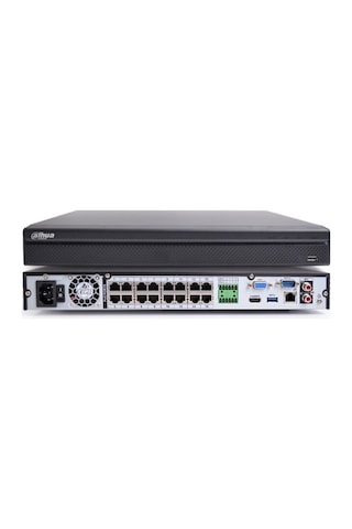 Dahua Nvr4216-16p-4ks3, 16kanal Poe, 8mpix, H265+, 2 Hdd Desteği, 1080p Kayıt, 240mbps Bant Genişliği, Nvr