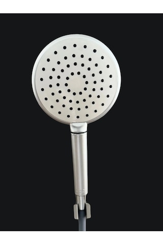 Rudi Armatür Yuvarlak El Duş Başlığı Gri