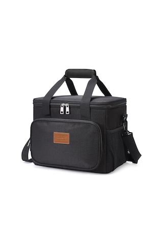 Haegs Termal Çanta, Soğuk Sıcak Tutucu Yalıtımlı Beslenme Çantası Soğutucu Yemek Çantası 8,5l -siyah Siyah