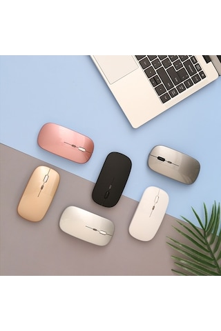 Didadodo 3d Ayarlı Ergonomik Mouse 2.4g Kablosuz, Şarj Edilebilir, 7 Renkli Işık, Sessiz Optik Fare Optik