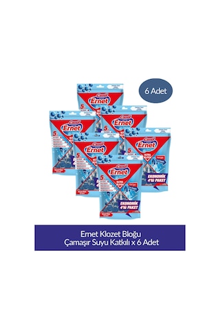 Ernet Klozet Bloğu Çamaşır Suyu Katkılı 4lü Paket X 6 Adet