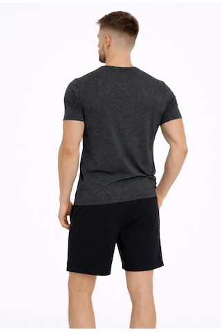 Axxel Erkek Koyu Gri Melanj Pamuk Likralı Süprem Kısa Kollu-t-shirt-d230