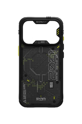 Apple Uyumlu iPhone 18 Pro Max Uyumlu Kılıf M-safe Şarj Özellikli Airbag Tasarımlı Skinarma Vigor Xe Kapak Gri