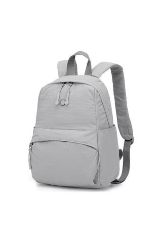 Smart Bags Mikro Poly Kumaş Kadın Sırt Çantası 3344 Gri