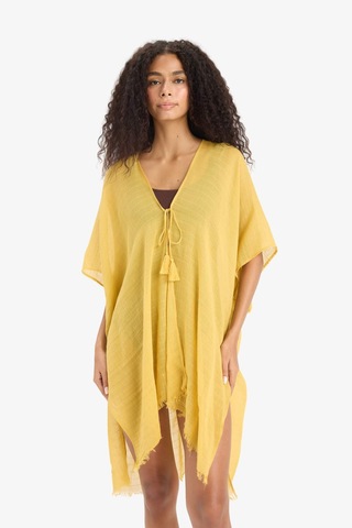 Defacto Regular Fit Pamuklu Kimono-fall İn Love Z0696az25spyl278 Sarı