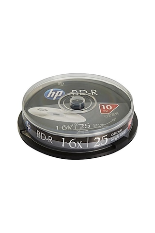 Hp Blu-ray Bd-r 6x 25gb 10lu Cake Box - Bre00071-3