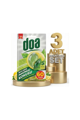 Doa Bulaşık Makinesi Kokusu 60 Yıkama 3x6 Ml