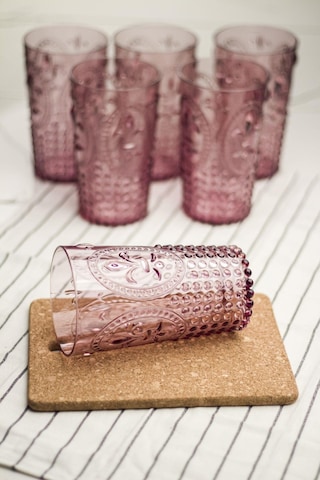 Akrilik Mürdüm Tekli Uzun Bardak & Su Meşrubat Bardağı 750 Ml Büyük Boy & Cam Değildir Mürdüm