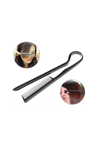 Venturemart Moda Saç Tarak V Tipi Saç Düzleştirici Tarak Dıy Salon Saç Kesimi Kuaförlük Şekillendirici