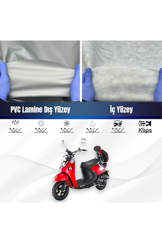 Kuba Trendy 50 Su Geçirmez Motosiklet Brandası Motor Branda