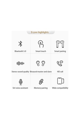 Youmex Kablosuz İç Kulaklık, Su Geçirmez, Gürültü Engelleme, Aı Asistan Desteği Beyaz , Jerry 6956 Çip, 10mm Titan Film Hoparlör
