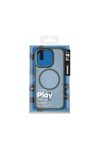 Momax Play CaseForm Apple Uyumlu iPhone 16 Pro Max Magsafe Kılıf Yeşil