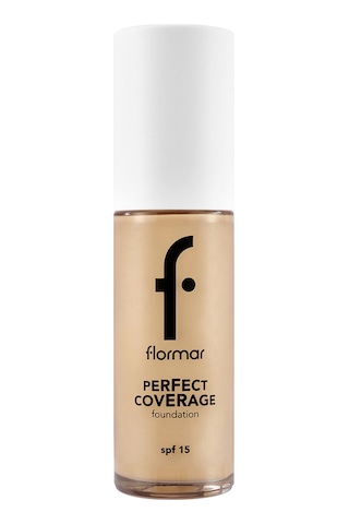 Flormar Perfect Coverage Yoğun Kapatıcı Su Bazlı Fondöten (Sıcak Alt Ton) -103 Creamy Beige -8682536058186
