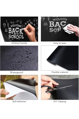 Roco Paper Çıkarılabilir Kara Tahta Blackboard Sticker Duvar Çıka