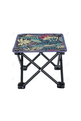 Jian Fan Küçük Midilli Tabure Barbekü Kamp Açık Plaj Sandalyesi Katlanır Sandalye Siyah