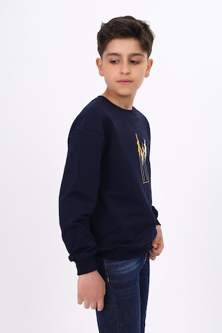 Toontoy Erkek Çocuk Baskılı Sweatshirt Lacivert