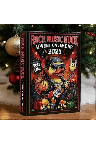2025 Rock Müzik Ördek Advent Takvimi Akrilik 3d Olmayan