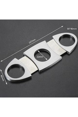 Perlotus Çelik 56 Ring Puro Makası Puro Kesici 2,2 Cm Kesim Çapı
