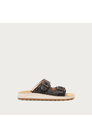6303-black Terlik Kadın 77 249 Yc Fly Flot Cloth Siyah