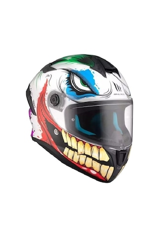 Mt Helmets Targo S Joke A5 Motosiklet Kaskı Beyaz