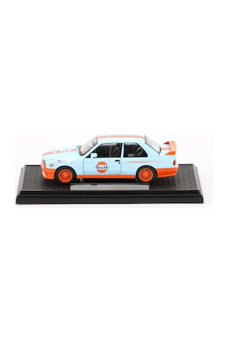 1:24 Ölçek Sesli Işıklı 4 Kapısı Kaput Ve Bagajı Açılan Stantlı Model Araç Turuncu Gulf