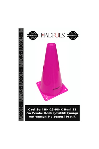 Özel Seri Hn-23-pınk Huni 23 Cm Pembe Renk Çeviklik Çanağı Antrenman Malzemesi Pratik