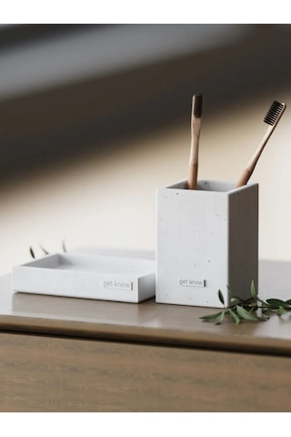 Getknow Home Banyo Aksesuarları Seti 270388914 Beyaz