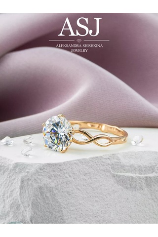 Asj Taşlı Altın Nişan Yüzüğü Gümüş 925 164277366 Beyaz