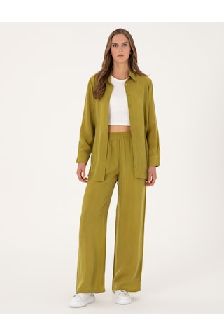 Pierre Cardin Kadın Yeşil Pantolon Kanvas-chino 50313692-vr257 Yeşil