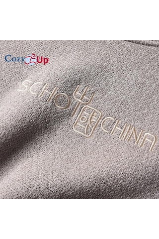 Cozy Up Erkek Peluş Ve Kalınlaştırılmış Örme Kazak Termal Sıcak Kazak Dış Koyu Gri