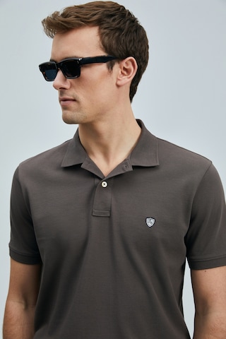 Lufian Erkek Laon Smart Polo T-shirt 111040206 Kahverengi Kahverengi
